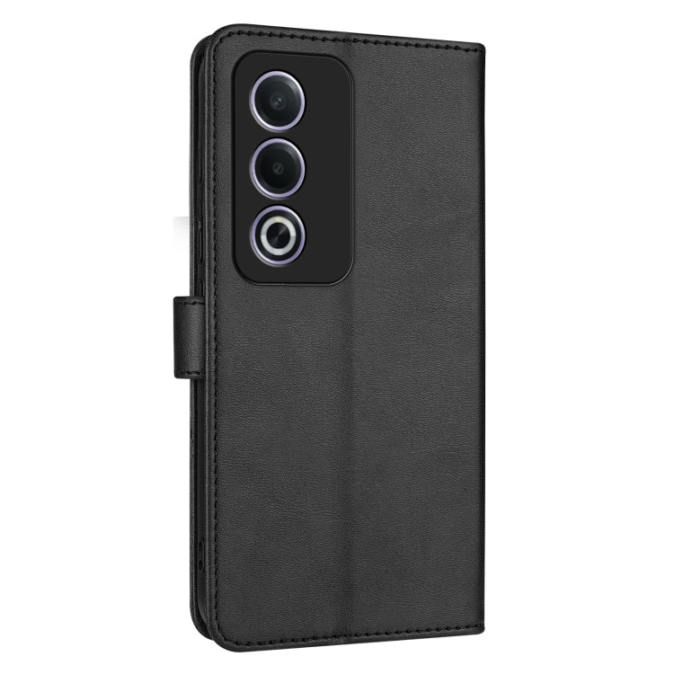 Pour OPPO A3x 5G / A3 Energy 5G Étui de téléphone en cuir à rabat AZNS avec texture de veau (Noir)