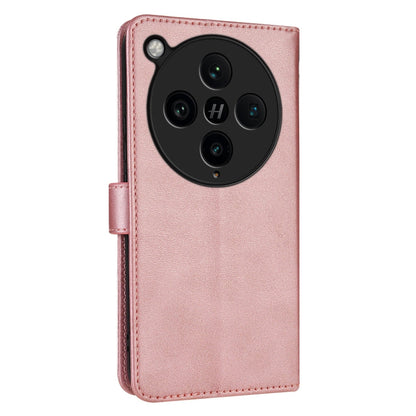 Pour l'étui de téléphone en cuir à rabat AZNS Skin Feel Calf Texture pour OPPO Find X8 Pro (Or rose)