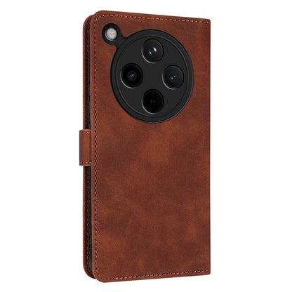 For OPPO Find X8 AZNS Skin Feel Calf Texture Flip Leather Phone Case(Brown)