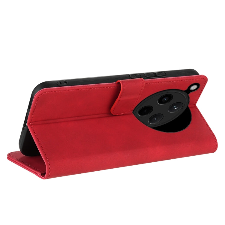 For OPPO Find X8 AZNS Skin Feel Calf Texture Flip Leather Phone Case(Red)