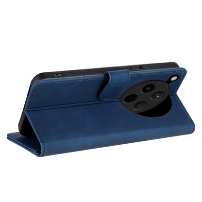 For OPPO Find X8 AZNS Skin Feel Calf Texture Flip Leather Phone Case(Blue)