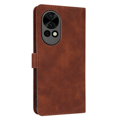 For Huawei nova 12 / nova 13 AZNS Skin Feel Calf Texture Flip Leather Phone Case(Brown)