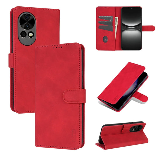 For Huawei nova 12 / nova 13 AZNS Skin Feel Calf Texture Flip Leather Phone Case(Red)
