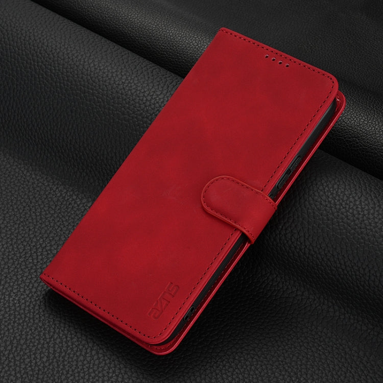 For Huawei nova 12 / nova 13 AZNS Skin Feel Calf Texture Flip Leather Phone Case(Red)