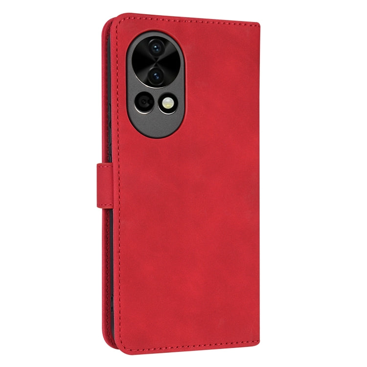 For Huawei nova 12 Pro AZNS Skin Feel Calf Texture Flip Leather Phone Case(Red)