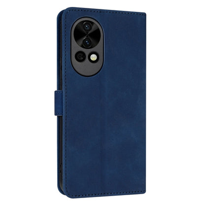 For Huawei nova 12 Pro AZNS Skin Feel Calf Texture Flip Leather Phone Case(Blue)