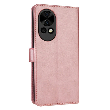For Huawei nova 12 Pro AZNS Skin Feel Calf Texture Flip Leather Phone Case(Rose Gold)