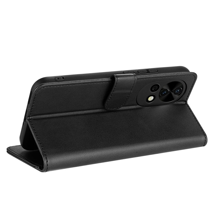 For Huawei nova 12 Pro AZNS Skin Feel Calf Texture Flip Leather Phone Case(Black)