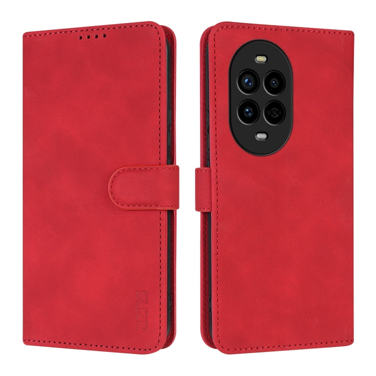 For Huawei nova 13 Pro AZNS Skin Feel Calf Texture Flip Leather Phone Case(Red)