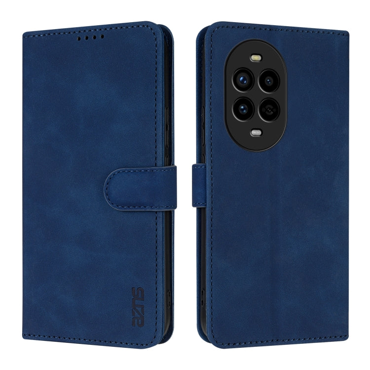 For Huawei nova 13 Pro AZNS Skin Feel Calf Texture Flip Leather Phone Case(Blue)