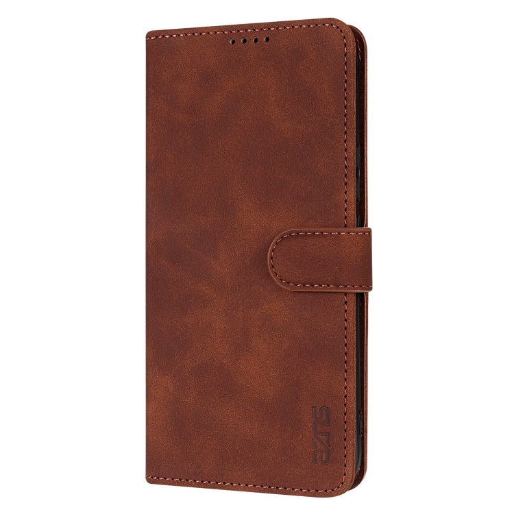 For Huawei Mate 70 AZNS Skin Feel Calf Texture Flip Leather Phone Case(Brown)