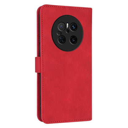 Pour Huawei Mate 70 AZNS Étui portefeuille en cuir texturé veau grainé (rouge)