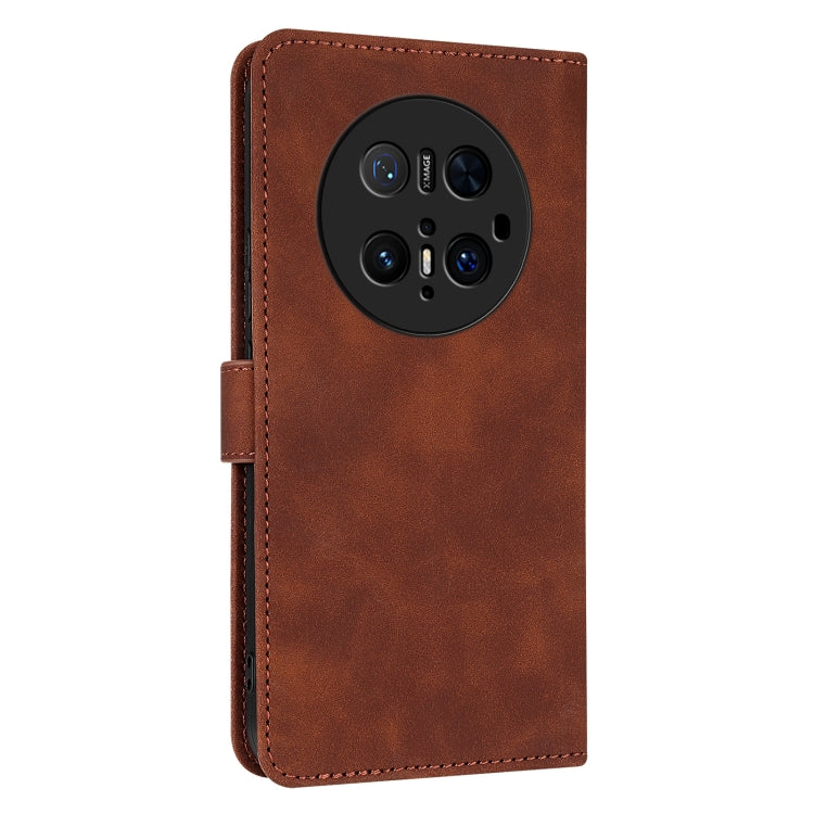 For Huawei Mate 70 Pro / 70 Pro+ AZNS Skin Feel Calf Texture Flip Leather Phone Case(Brown)