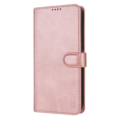 For Huawei nova 14 Ultra 5G AZNS Skin Feel Calf Texture Flip Leather Phone Case(Rose Gold)