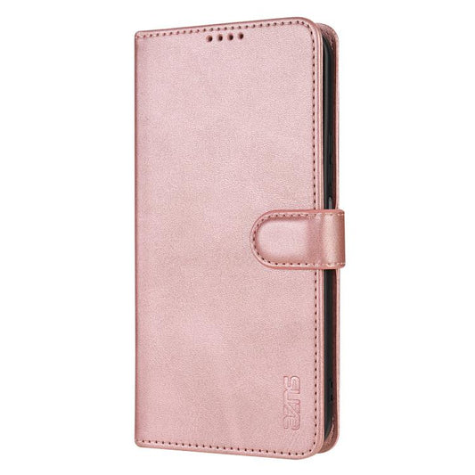 For Huawei nova 14 Pro 5G AZNS Skin Feel Calf Texture Flip Leather Phone Case(Rose Gold)