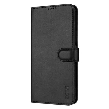 For Huawei nova 14 5G AZNS Skin Feel Calf Texture Flip Leather Phone Case(Black)