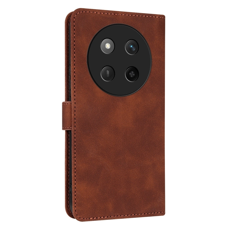 For Honor X60 Pro AZNS Skin Feel Calf Texture Flip Leather Phone Case(Brown)