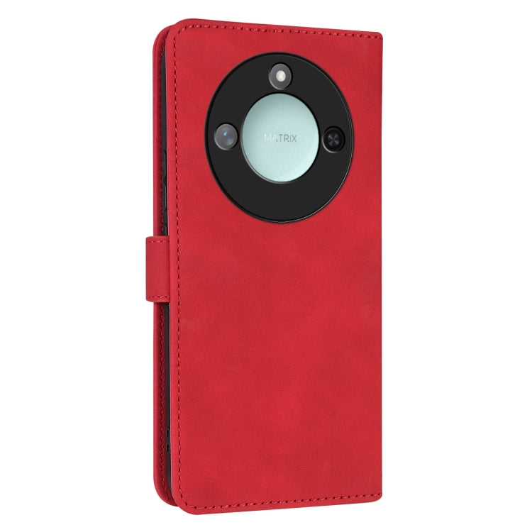 Pour étui de téléphone en cuir rabattable For Honor X60 AZNS Skin Feel Calf Texture (rouge)