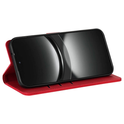 Pour étui de téléphone en cuir rabattable For Honor X60 AZNS Skin Feel Calf Texture (rouge)
