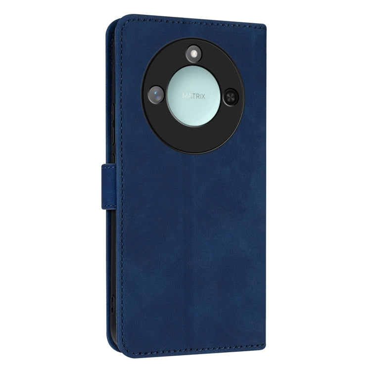For Honor X60 AZNS Skin Feel Calf Texture Flip Leather Phone Case(Blue)