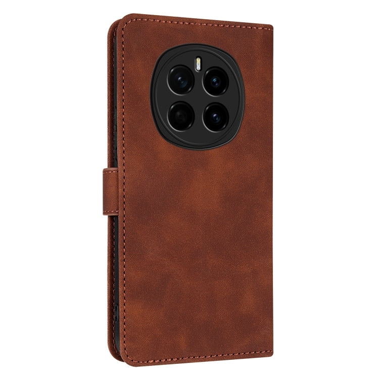 For Honor Magic7 AZNS Skin Feel Calf Texture Flip Leather Phone Case(Brown)