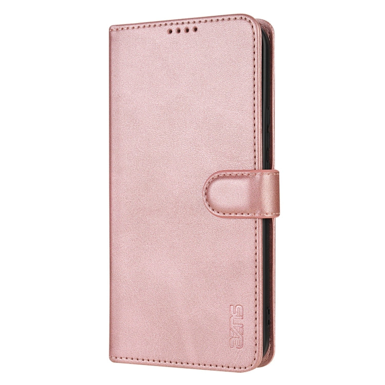 For Honor Magic7 AZNS Skin Feel Calf Texture Flip Leather Phone Case(Rose Gold)