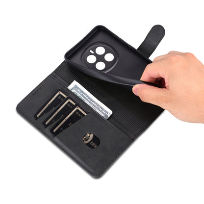 For Honor Magic7 AZNS Skin Feel Calf Texture Flip Leather Phone Case(Black)