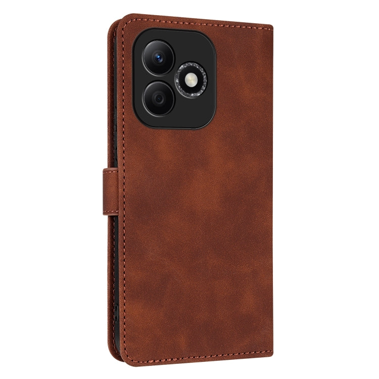For Honor X60i AZNS Skin Feel Calf Texture Flip Leather Phone Case(Brown)