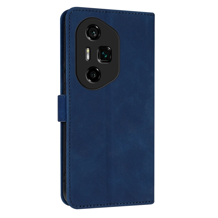 For Honor 300 Ultra AZNS Skin Feel Calf Texture Flip Leather Phone Case(Blue)