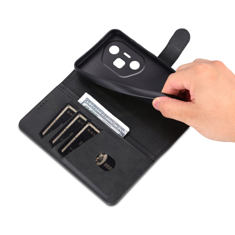 For Honor 300 Ultra AZNS Skin Feel Calf Texture Flip Leather Phone Case(Black)