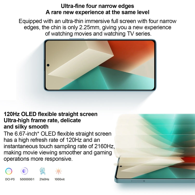Xiaomi Redmi Note 13 5G, 6GB+128GB,  6.67 inch MIUI 14 Mediatek Dimensity 6080 Octa Core up to 2.4GHz, Network: 5G(Blue)