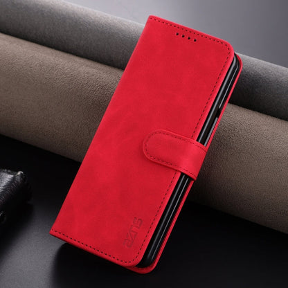 For Samsung Galaxy Z Fold6 5G AZNS Skin Feel Calf Texture Flip Leather Phone Case(Red)