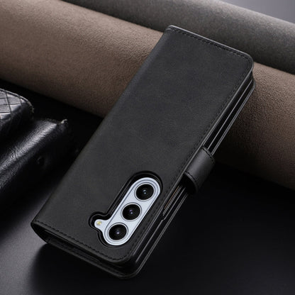 For Samsung Galaxy Z Fold6 5G AZNS Skin Feel Calf Texture Flip Leather Phone Case(Black)