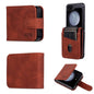 Pour Samsung Galaxy Z Flip7 FE / Flip6 AZNS Étui de téléphone en cuir de veau texturé "Skin Feel" (marron)