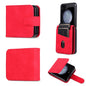 Pour Samsung Galaxy Z Flip7 FE / Flip6 AZNS Étui de Téléphone en Cuir à Rabat Texture Veau Toucher Peau (Rouge)