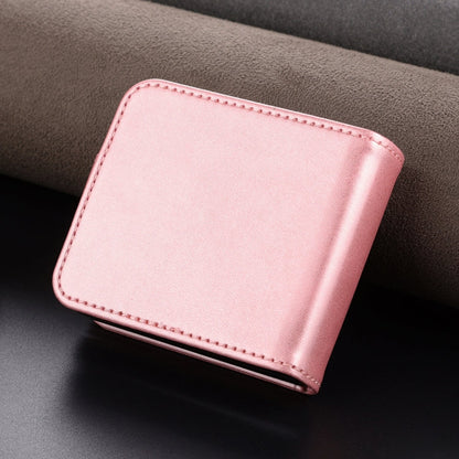 For Samsung Galaxy Z Flip7 FE / Flip6 AZNS Skin Feel Calf Texture Flip Leather Phone Case(Rose Gold)