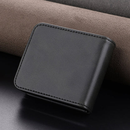 For Samsung Galaxy Z Flip7 FE / Flip6 AZNS Skin Feel Calf Texture Flip Leather Phone Case(Black)