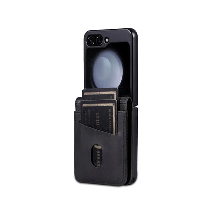 For Samsung Galaxy Z Flip7 FE / Flip6 AZNS Skin Feel Calf Texture Flip Leather Phone Case(Black)