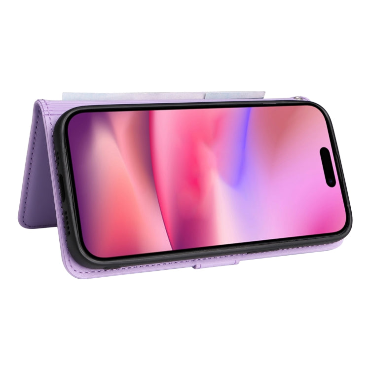 For iPhone 16 BETOPNICE BN-005 2 in 1 Detachable Imitate Genuine Leather Phone Case(Light Purple)