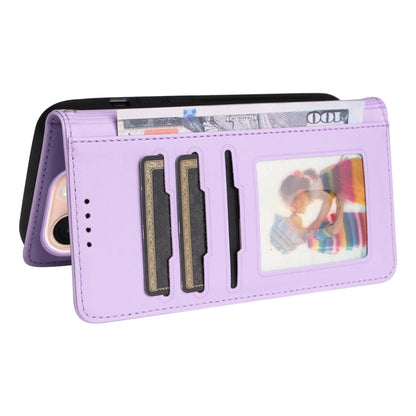 For iPhone 16 Pro BETOPNICE BN-005 2 in 1 Detachable Imitate Genuine Leather Phone Case(Light Purple)