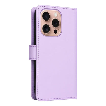 Pour iPhone 16 Pro Max BETOPNICE BN-005 Étui de téléphone détachable 2 en 1 en similicuir (Violet clair)