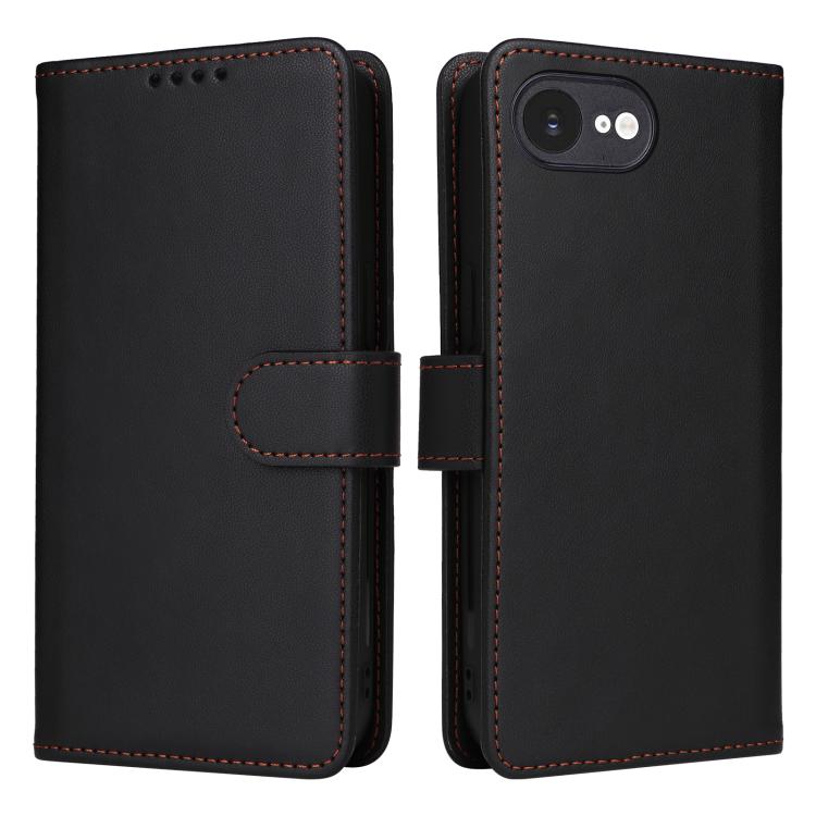 For iPhone 16e / 17e BETOPNICE BN-005 2 in 1 Detachable Imitate Genuine Leather Phone Case(Black)