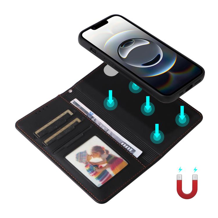 For iPhone 16e / 17e BETOPNICE BN-005 2 in 1 Detachable Imitate Genuine Leather Phone Case(Black)