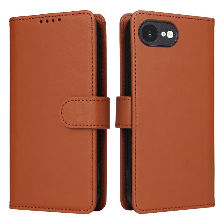 For iPhone 16e / 17e BETOPNICE BN-005 2 in 1 Detachable Imitate Genuine Leather Phone Case(Brown)