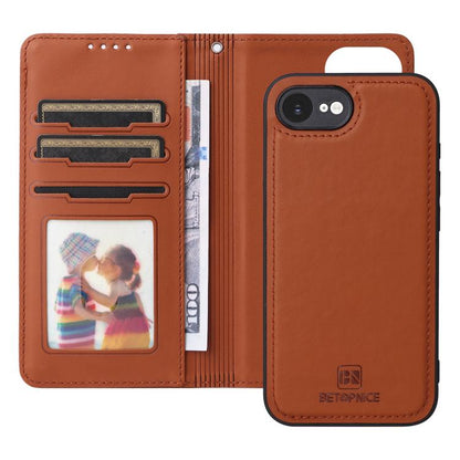 For iPhone 16e / 17e BETOPNICE BN-005 2 in 1 Detachable Imitate Genuine Leather Phone Case(Brown)