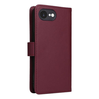 For iPhone 16e / 17e BETOPNICE BN-005 2 in 1 Detachable Imitate Genuine Leather Phone Case(Wine Red)