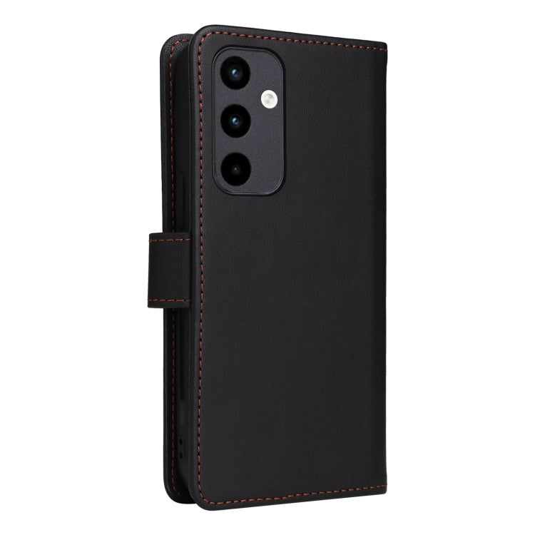 Pour Samsung Galaxy A35 5G Étui de téléphone détachable en similicuir véritable 2-en-1 BETOPNICE BN-005 (Noir)