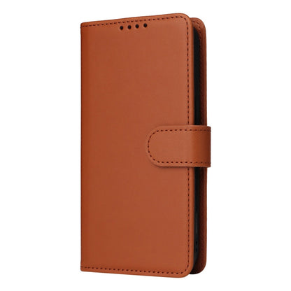Pour Samsung Galaxy A35 5G BETOPNICE BN-005 Étui de téléphone détachable 2 en 1 en simili cuir véritable (marron)