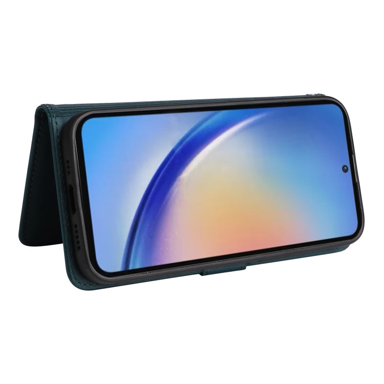 For Samsung Galaxy A35 5G BETOPNICE BN-005 2 in 1 Detachable Imitate Genuine Leather Phone Case(Blue)