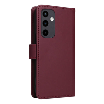 For Samsung Galaxy A35 5G BETOPNICE BN-005 2 in 1 Detachable Imitate Genuine Leather Phone Case(Wine Red)
